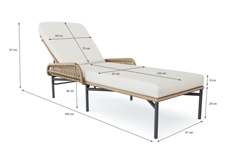Mistral Sun Lounger Compact