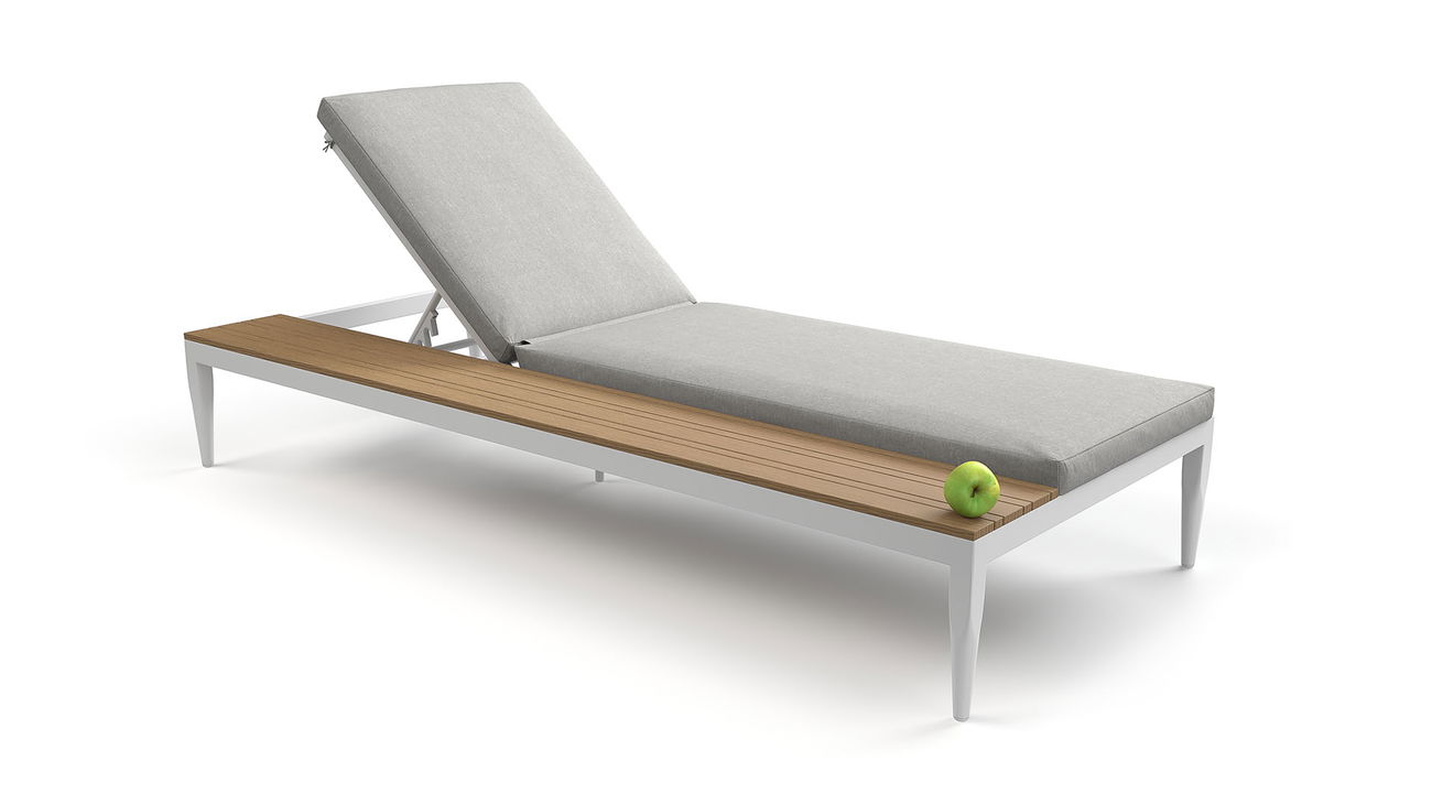 Silas Sun Lounger Compact (weiß) main product photo