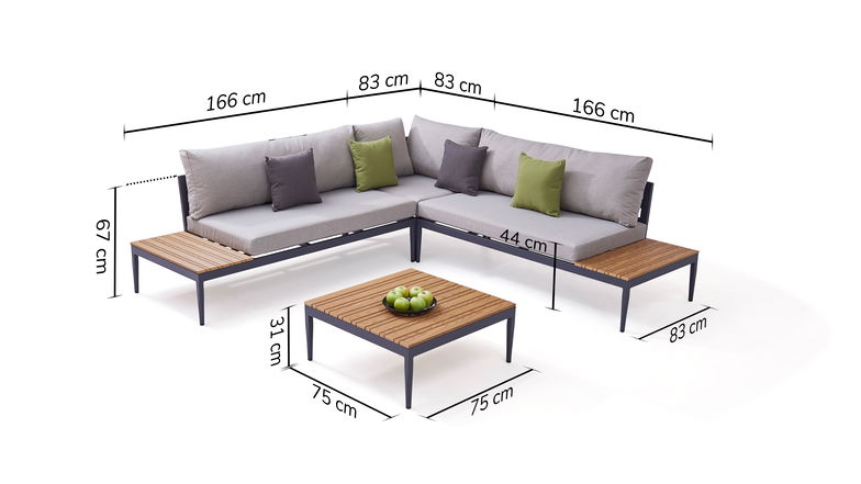 Silas Lounge (anthrazit)