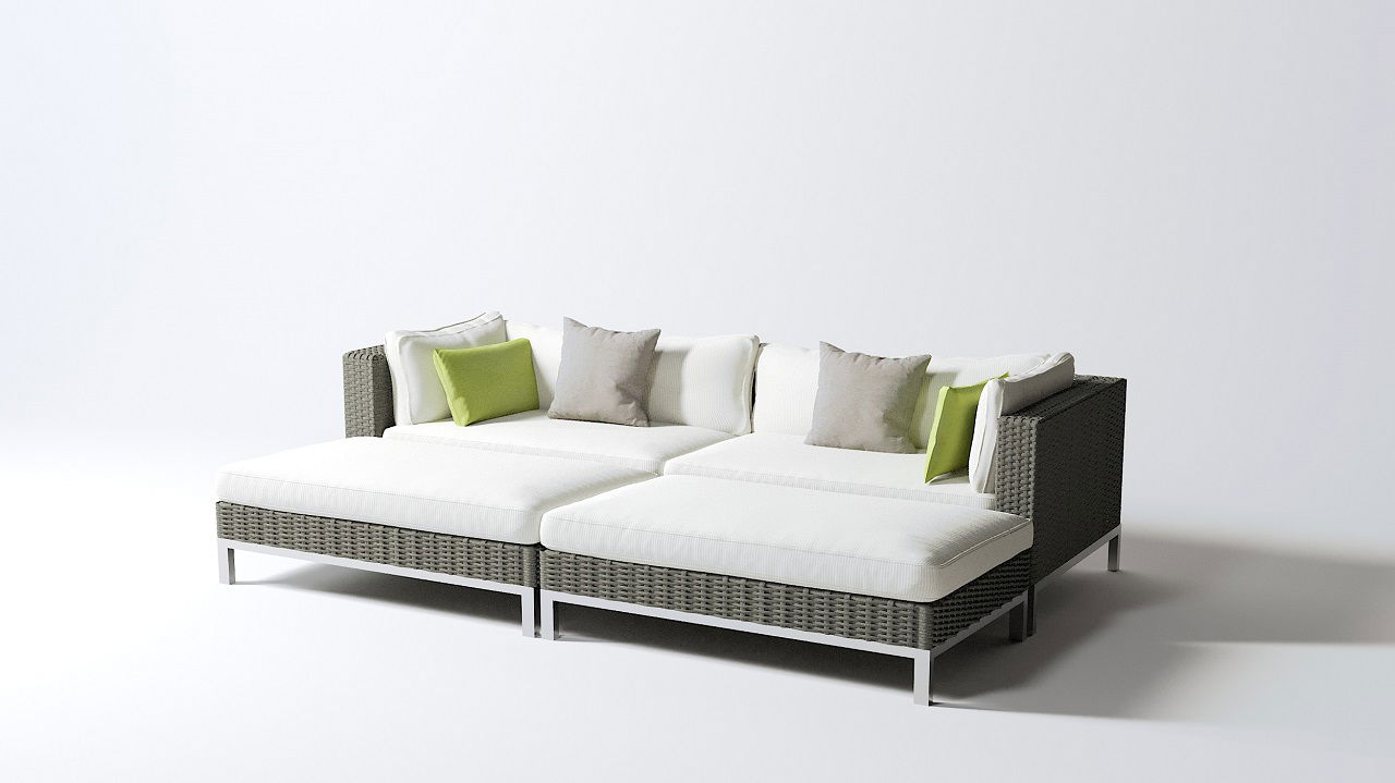 Montpellier Rücken- und Sitzauflagen